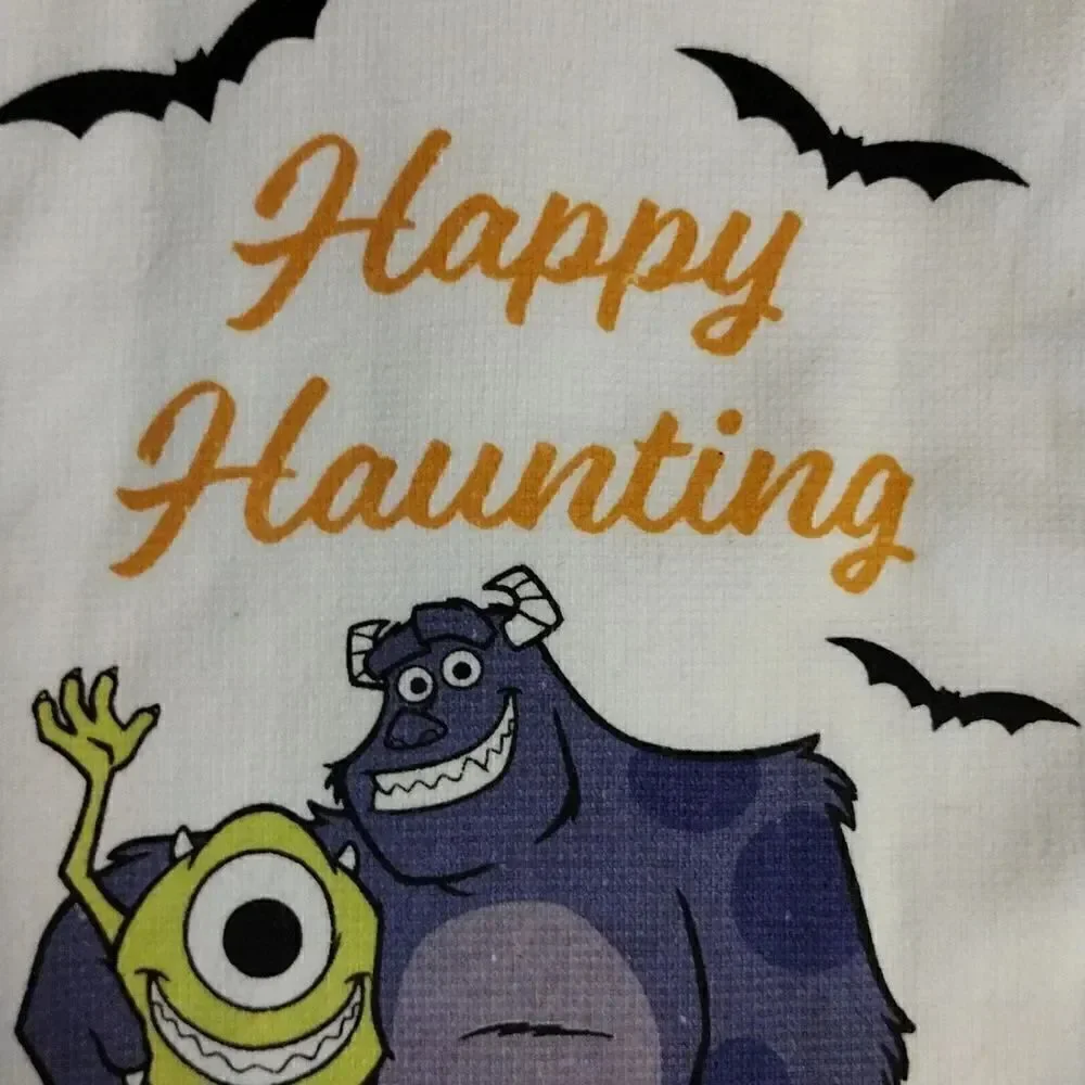 Disney Pixar Monsters Inc Happy Haunting 2 Pack Kitchen Towels NWT